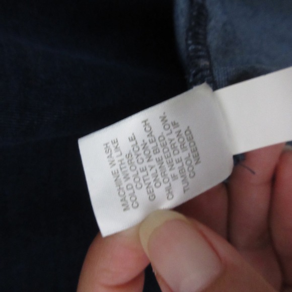 J Jill Pure Jill Indigo Dress Medium Blue Hood Coastal Comfort Beachy Pockets - Picture 6 of 9